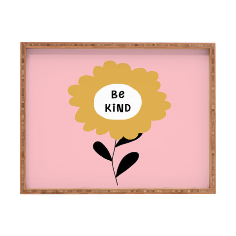 Gale Switzer Be Kind bloom Rectangular Tray