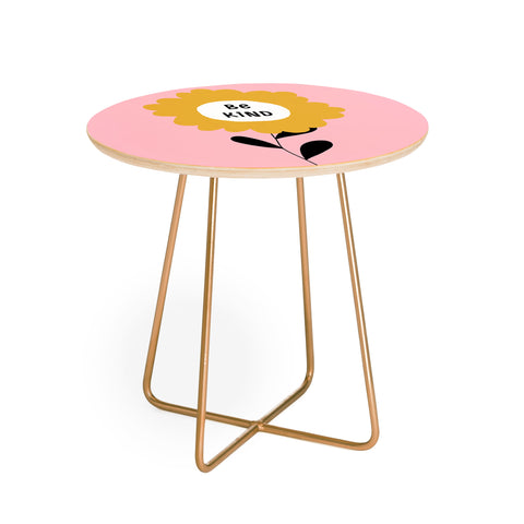 Gale Switzer Be Kind bloom Round Side Table