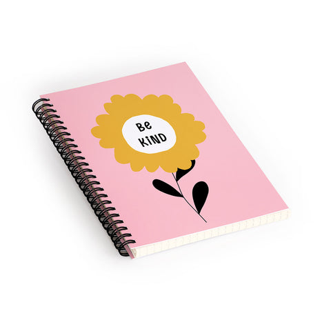 Gale Switzer Be Kind bloom Spiral Notebook