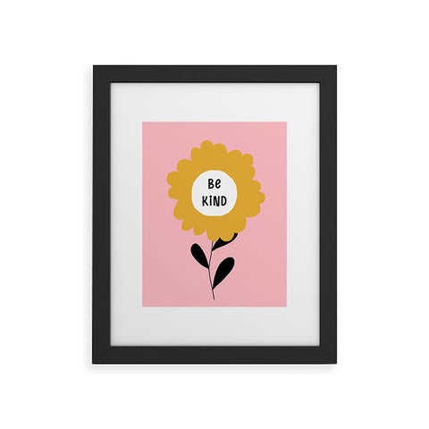 Gale Switzer Be Kind bloom Framed Art Print
