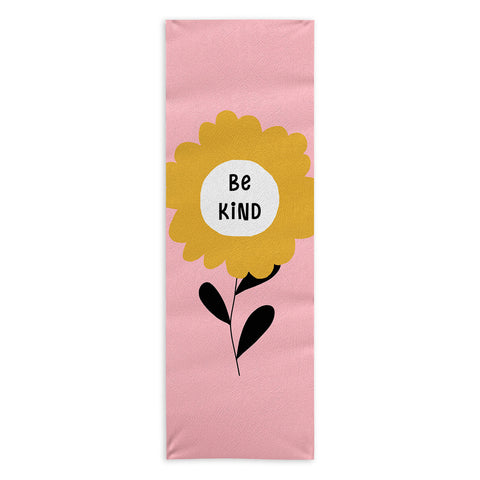 Gale Switzer Be Kind bloom Yoga Towel