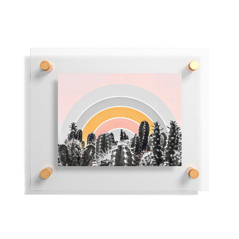 Gale Switzer Desert rainbow Floating Acrylic Print