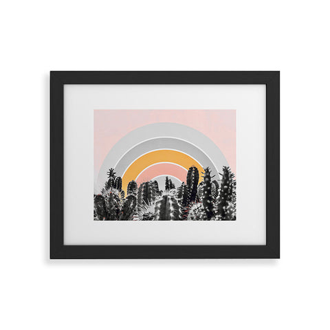 Gale Switzer Desert rainbow Framed Art Print