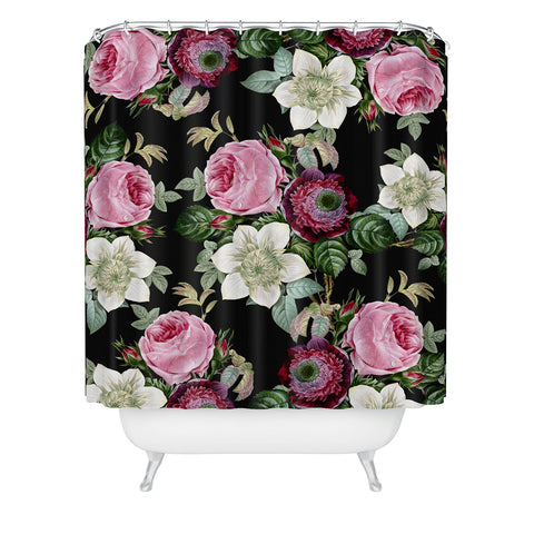Gale Switzer Floral Enchant night Shower Curtain