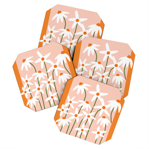 Gale Switzer Flower Market Echinacea 1 Coaster Set