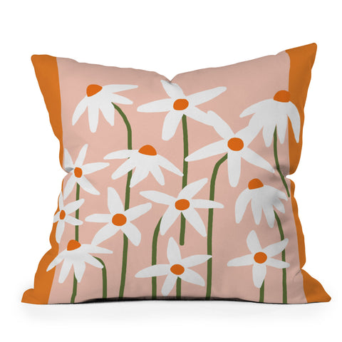 Gale Switzer Flower Market Echinacea 1 Throw Pillow