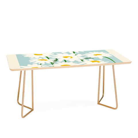 Gale Switzer Flower Market Oxeye Daisies Coffee Table