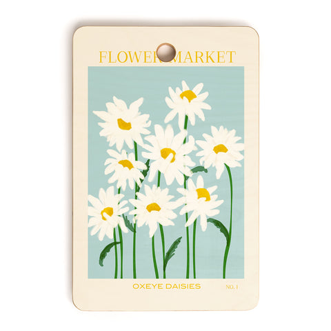 Gale Switzer Flower Market Oxeye Daisies Cutting Board Rectangle