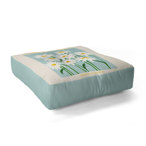 Gale Switzer Flower Market Oxeye Daisies Floor Pillow Square