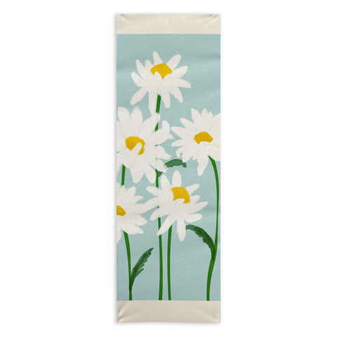 Gale Switzer Flower Market Oxeye Daisies Yoga Towel