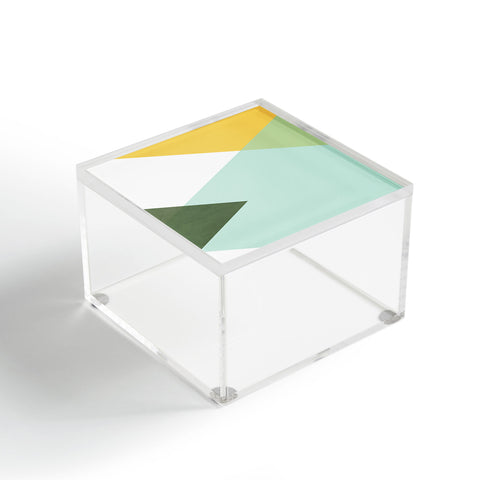 Gale Switzer Geometrics citrus concrete Acrylic Box