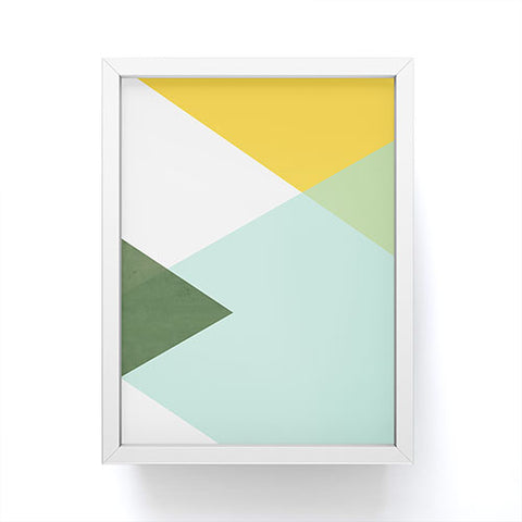 Gale Switzer Geometrics citrus concrete Framed Mini Art Print
