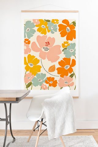 Gale Switzer Happiness blooms Art Print And Hanger