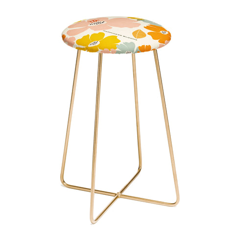 Gale Switzer Happiness blooms Counter Stool