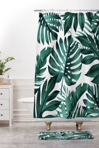 Gale Switzer Jungle collective Shower Curtain And Mat