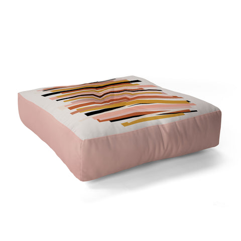 Gale Switzer Linear stack Floor Pillow Square