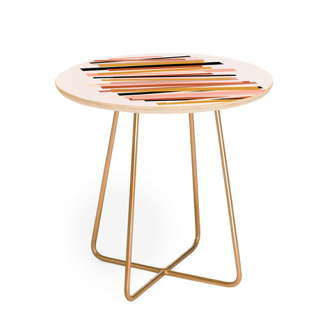 Gale Switzer Linear stack Round Side Table