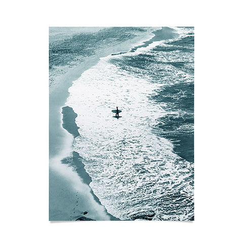 Gale Switzer Lone surfer slate Poster