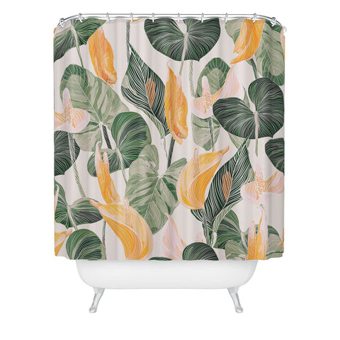 Gale Switzer Lush Lily Autumn Shower Curtain