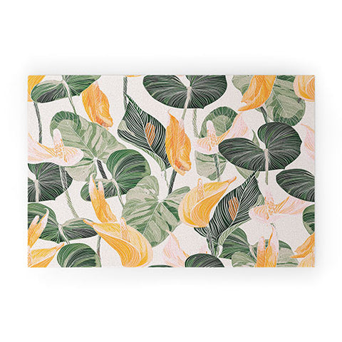 Gale Switzer Lush Lily Autumn Welcome Mat