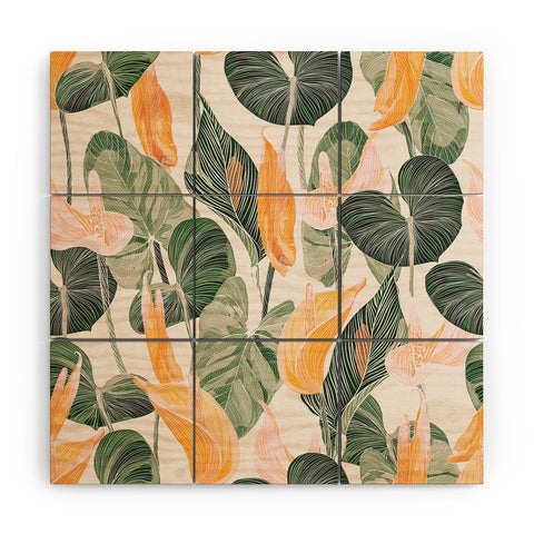 Gale Switzer Lush Lily Autumn Wood Wall Mural