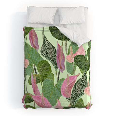 Gale Switzer Lush Lily Duvet Cover