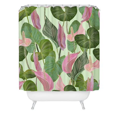 Gale Switzer Lush Lily Shower Curtain