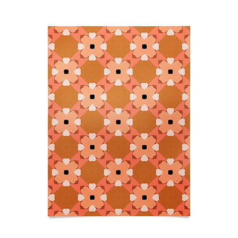 Gale Switzer Moroccan floral rattan Poster
