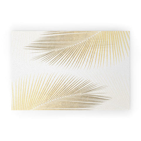 Gale Switzer Palm Leaf Synchronicity gold Welcome Mat