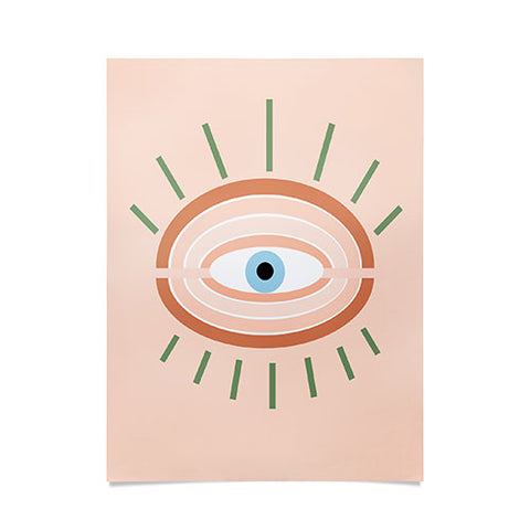 Gale Switzer Retro Evil Eye neutrals Poster