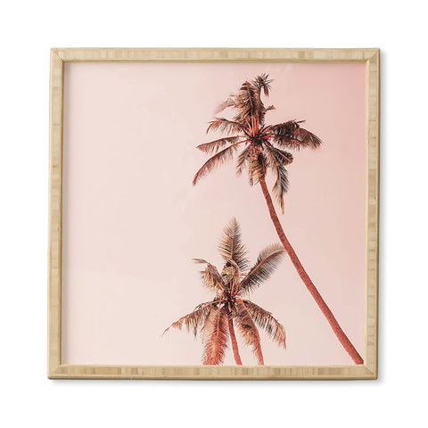 Gale Switzer Sunset Palm Trees Framed Wall Art
