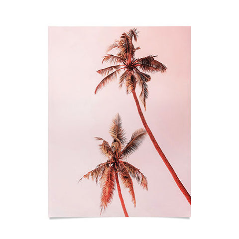 Gale Switzer Sunset Palm Trees Poster