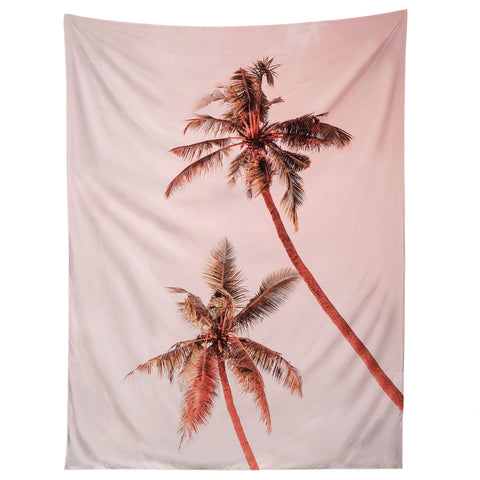 Gale Switzer Sunset Palm Trees Tapestry