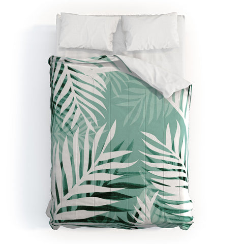 Gale Switzer Tropical Bliss jungle green Comforter
