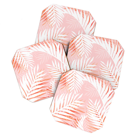 Gale Switzer Tropical Bliss pink Coaster Set