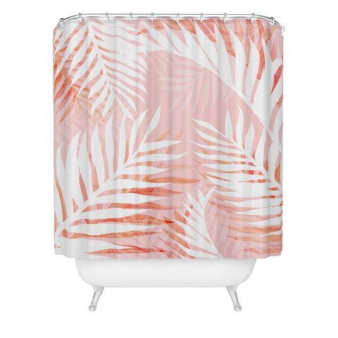 Gale Switzer Tropical Bliss pink Shower Curtain
