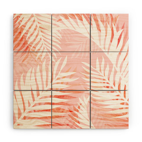 Gale Switzer Tropical Bliss pink Wood Wall Mural