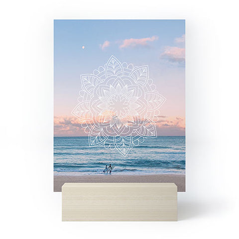 Gale Switzer Twilight Surf Mandala Mini Art Print