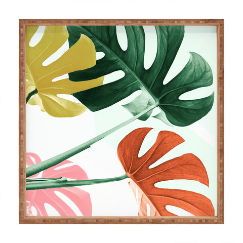 Gale Switzer Urban Jungle leaves Square Tray