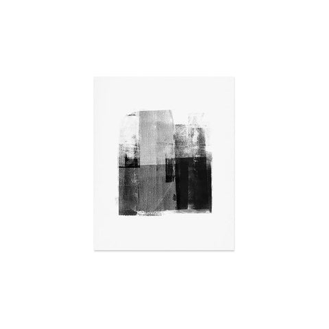 GalleryJ9 Black and White Minimalist Industrial Abstract Art Print