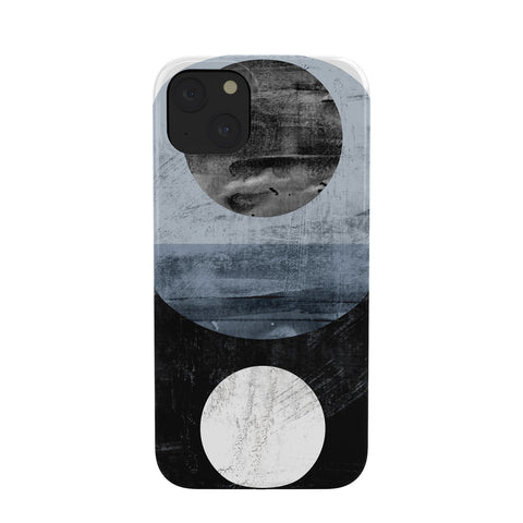 GalleryJ9 Circles Black and White Geometric Mid Century Modern Abstract Phone Case