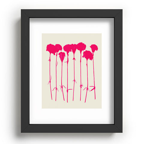 Garima Dhawan Carnations Pink Recessed Framing Rectangle