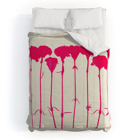 Garima Dhawan Carnations Pink Comforter