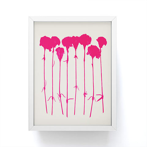 Garima Dhawan Carnations Pink Framed Mini Art Print