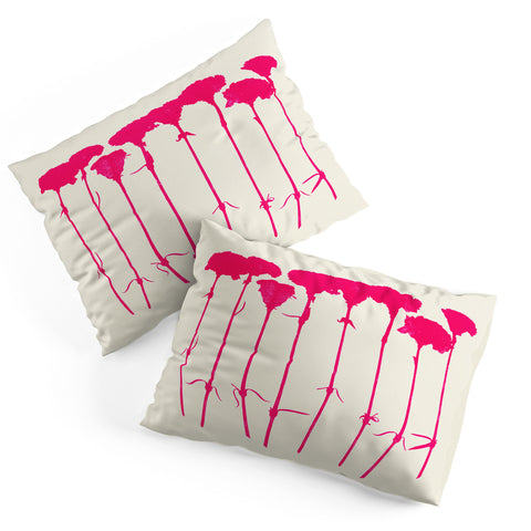 Garima Dhawan Carnations Pink Pillow Shams