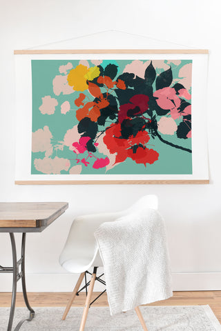 Garima Dhawan cherry blossom 5 Art Print And Hanger