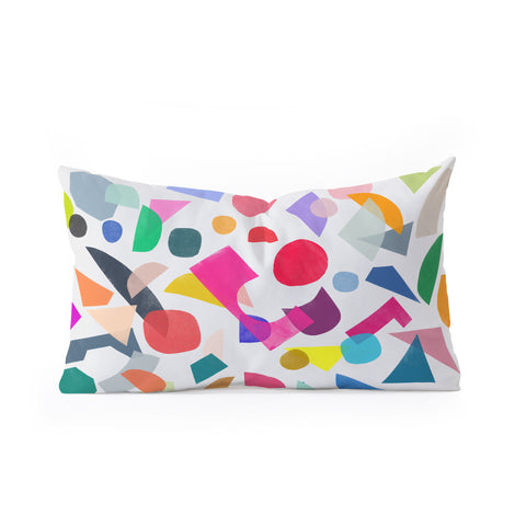 Garima Dhawan colored toys 2 Oblong Throw Pillow