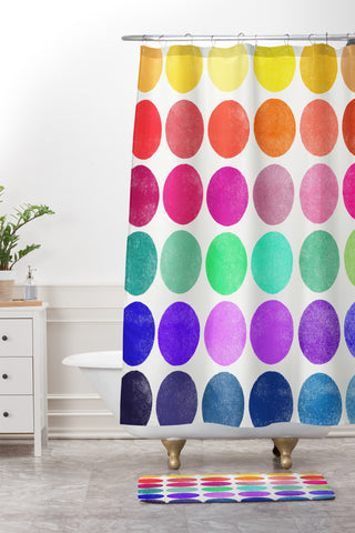 Garima Dhawan Colorplay 6 Shower Curtain And Mat
