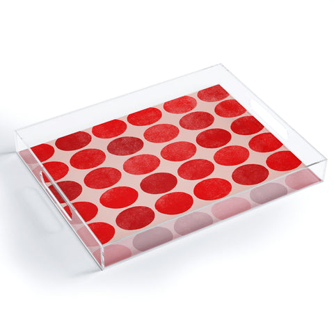 Garima Dhawan Colorplay Red Acrylic Tray