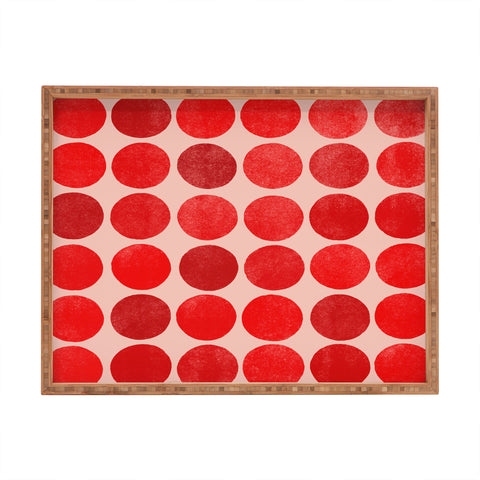 Garima Dhawan Colorplay Red Rectangular Tray